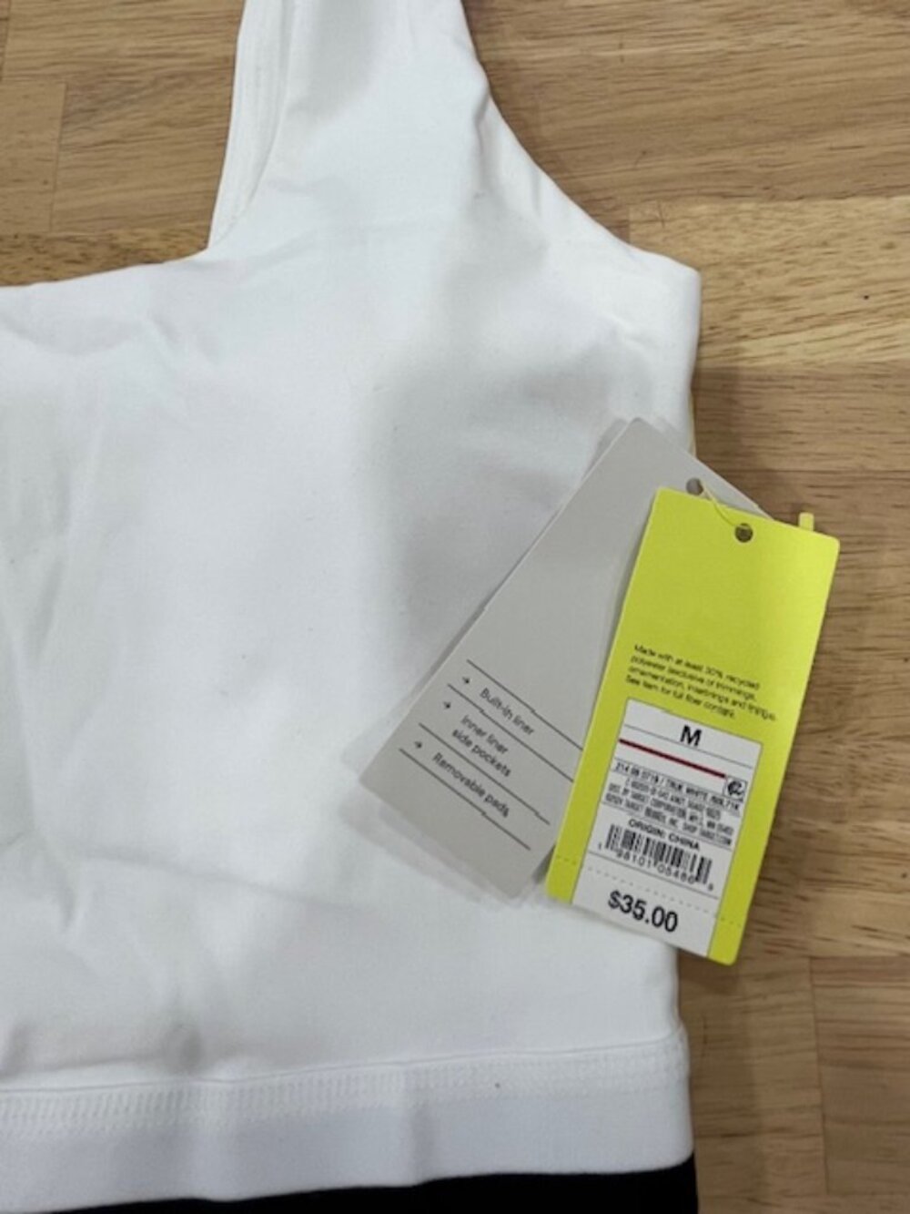 All in Motion Women's Pleated Active Dress, White and black, Size M, NWT - Picture 6 of 7